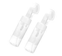BETOOKY 2pcs Sub Bottle Brush Bottle 150ml Plastic Foaming Container Reusable Easy to Carry Travel for Hiking and Shower Gel