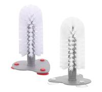 BETOOKY 2pcs Turtle Shell Back Scratcher Brush with Suction Cups, Aquarium Cleaner Brush for Turtle Tank, Red and Suction Pad Accessories for Shell Mud and Dirt Removal