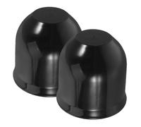 BETOOKY 2pcs Waterproof Hitch Cap Hitch Ball Cover for Trailer Ball Black Plastic Full Protection Boat Trailers Towing Accessories