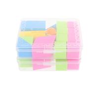 BETOOKY 2sets Geometric Shape Blocks Plastic Geometric Models Mathematics Teaching Aids for Gcse Maths and School Supplies