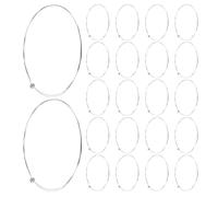 BETOOKY 30pcs Stainless Steel Acoustic Guitar Strings E-1st Replacement for Folk Guitar, Silver Colour, Preventing Neck Pressure and Minimizing Finger Friction, for Studio Recording