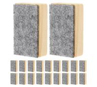 BETOOKY 36pcs Mini Wooden Chalk Erasers Felt Dustless Cleaner for Blackboards and Whiteboards Lightweight Efficient Cleaning Tool for Teachers Home and School Use