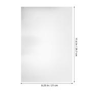 BETOOKY 3pcs A4 Sublimation Blank Metal Sign Flat Aluminum Plate Silver with Smooth Surface for Precise Engraving Advanced Engraving Technology Versatile Use for Commercial and Personal