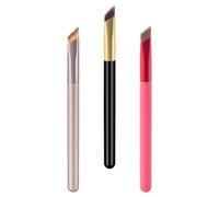 BETOOKY 3pcs Eye Brow Brush Eyeshadow Makeup Eyebrow Cosmetic Small and Lightweight Design Portable Lightweight Wood Aluminum Nylon Hair Professional Beauty Salon Travel