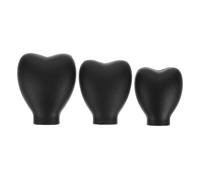 BETOOKY 3pcs Makeup Brush Protector Practical Brush Cover Silicone Creative Dustproof Sleeve Easy to Store for Traveling Outdoor Use