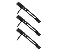 BETOOKY 3pcs Metal Pen Clip Flashlight Clip Replacement Universal Compatibility Reliable Fixation Black Iron Metal for Hiking and Carpenters Backpack