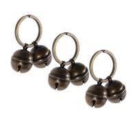 BETOOKY 3pcs Pet Tracking Collar Bells Dog Collar Bells Reliable Training Pets Vintage Brass Metal Stylish Fashionable Outdoor Walks for Kittens