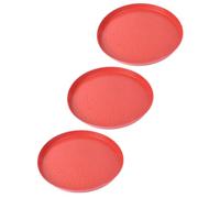 BETOOKY 3Pcs Poultry Food Tray Plastic Feeding Plates for Chickens Ducks and Other Small Birds at Home
