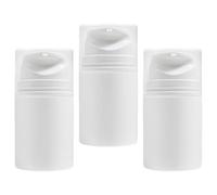 BETOOKY 3pcs Refillable Lotion Pump Bottles with 50ml Capacity, Airless Pp Plastic Pump Dispensers for Face Cream and Hair Conditioner, for Travel and Business Trips