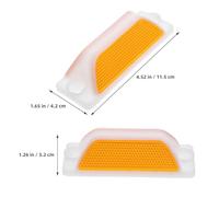 BETOOKY 3pcs Reflective Lane Markers Driveway Markers with Polycarbonate Plastic and Reflective Materials for Identification in Garages and Highways