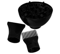 BETOOKY 3pcs Universal Hair Dryer Nozzle Set Plastic Diffuser Cap Hooded Dryer Attachment Styling Comb Nozzle and Styling
