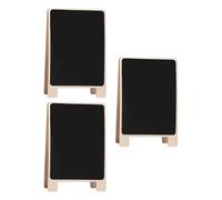 BETOOKY 3Pcs Wooden Double-Sided Blackboards with Stand, Large 30X20Cm Cedarwood Writing and Display Boards for Dining Table, Message, and Event Use
