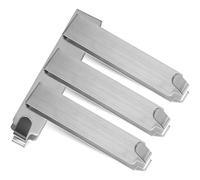 BETOOKY 4 Pcs Shower Door Hooks Towel Hooks Over The Door Racks Stainless Steel Anti-Rust on Both Sides Fit Most for Bathroom Use