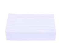 BETOOKY 400pcs Horizontal Ruled Index Cards with Lines Tear Resistant Paper Study Flashcards for Students with Neat and Clearly Structured Design, for Speech Preparation and Presentations