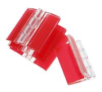 BETOOKY 4pcs Acrylic Self-Adhesive Hinges for Glass Door Lid and Furniture, Multi-Functional Flexible Small Hinges for Crafts and Fish Tank Use
