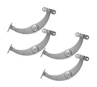 BETOOKY 4pcs Adjustable Stainless Steel Support Pull Rods Multifunctional Easy to Install Silver Cabinet Furniture Hinges for Home and Shop Use