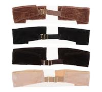 BETOOKY 4pcs Adjustable Velvet Lace Wig Grip Headbands Antislip Elastic Hair Bands for Wigs in Black Brown Light Brown Beige for Daily and Special Use