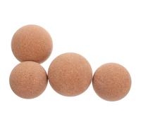 BETOOKY 4pcs Cork Massage Balls for Deep Tissue Muscle Therapy, Yoga Trigger Point Hand and Foot Massagers, 60mm 70mm for Plantar Relief and Full Body Release