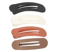 BETOOKY 4pcs Flat Claw Clips for Women Plastic Duckbilled Hair Clips with Firm Grip Simplicity Style Keep Hair in Place Trendy Elegant Everyday Use