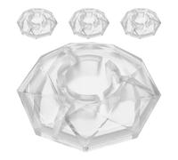 BETOOKY 4pcs Guitar Footswitch Cap Foot Nail Cap Footswitch Covers Plastic Diamond Shape Impact Resistant Extend Lifespan Pedal Board Accessories for Musicians Studio Use