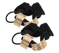 BETOOKY 4pcs Metal Ponytail Circle Hair with Geometric Design, Comfortable Fit and Gentle on Scalp Hair Tie Holder and Women, Suitable for Everyday Wear and Formal Events
