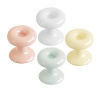 BETOOKY 4pcs Multi-Function Heart Shaped Toilet Button Pusher for Long Nails Flush Assist Tool for Home and Public Restrooms and Hygienic Toilet Water Tank Push Button Aid Random Color