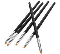 BETOOKY 5 Pcs Eyelash Laminating Brush Lash Lift Brush Simple Delicate Design Black Wood Fiber Material Easy to Store Brushing Balm for Makeup Eyelash Lift Random Color