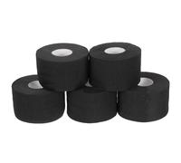 BETOOKY 5 Rolls Protective Neck Paper Black Disposable Barber Neck Paper Hair Styling Collar for Salon and Home Use
