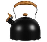 BETOOKY 5L Whistling Stovetop Tea Kettle with Nylon Heat-Resistant Handle, Automatic Water Boiling Kettle for Home, Office and Hotel Use, Black