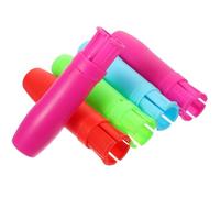 BETOOKY 5pcs Adjustable Water-soluble Chalk Holder Clips for Schools and Kindergartens, Plastic Chalk Extension Clamps Protecting Hands from Dust, Reusable and Easy to Use Random Color