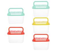 BETOOKY 5pcs Aquarium Fish Transport Bucket Set, Portable Fish Tank for Safe Aquatic Pet Transfer & Temporary Holding, Ideal Beach, Outdoor Adventure, Travel 5.3x3.4x2.8in