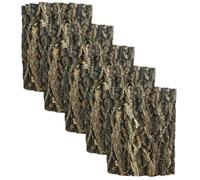 BETOOKY 5pcs Cork Bark Tiles for Reptiles, Natural Tree Bark Material, Water Resistant and Promotes Activity, for Bearded Dragon Tank Decor and Aquatic Display, 15x15cm Each