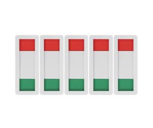 BETOOKY 5pcs Sliding Door Indicator Privacy Sign 4x10cm White Acrylic Vacancy Occupied Mark for Office Meeting Room Conference Door Usage