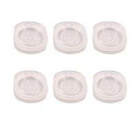 BETOOKY 6 Sets Empty Makeup Containers with 42mm Removable Aluminum Pans, round Refillable Cosmetic Case with Matte Frosted Finish and Scratch-resistant Exterior, Safe Sl dges