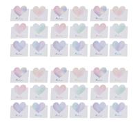 BETOOKY 60pcs Greeting Message Cards Heart-shaped Thick Paper Paperboard Assorted Color Resistant to Fading Easy to Write on Festive Atmosphere Valentine's Day for Projects and Crafts