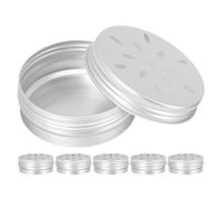 BETOOKY 6pcs 80ml Aluminum Dog Scent Training Boxes Threaded Lid and Petal Hole for Agility and Odor Detection Work, Scent Work Containers Kit for German Shepherd and Malinois