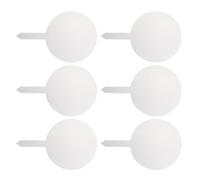 BETOOKY 6pcs Acrylic Plant Labels with White Round Tags, Lightweight and Easy to Insert into Soil, for Gardening and Farming to Distinguish Plants and Flowers