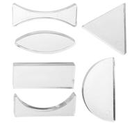 BETOOKY 6pcs Concave Lens Acrylic Optical Lens Experimental Teaching Tool Physics Demonstrations Reflection Refraction Science Education