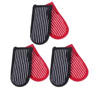 BETOOKY 6pcs Pot Handle Holders Insulated Cotton Covers Stripe Pattern Non-slip Oven Safe Pan Handle Cover Universal Compatibility for Kitchen Cooking