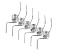 BETOOKY 6pcs Refrigerator Door Spring Coil Torsion Silver Steel Easy Installation Universal Fit for Kitchen Appliance Maintenance