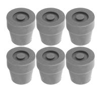 BETOOKY 6pcs Rubber Base for Walking Sticks 16mm Non-Skid Quad Cane Replacement Tips for Elderly Four-Legged Walking Aids for Stability and Joint Protection
