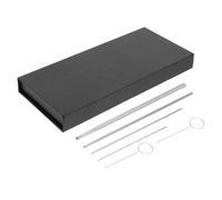 BETOOKY 6pcs Stainless Steel Snake Sexing Probes Kit for Different Size Reptiles, Professional Snake Gender Detection Tool with Ball Tip for Safe Identification in Pet Care