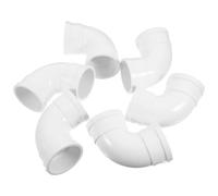BETOOKY 6pcs White PVC Right Angle Connectors for Electrical Wiring Systems and Hose, 2 Inch Pipe Elbow Fitting Reliable Performance to Facilitate Bends, for Installation Projects