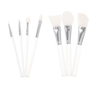 BETOOKY 7pcs Cosmetic Brush Kit with Acrylic Handle and Silicone Heads, Effective Import and Absorption, No Deformation, for Home Use and Professional Beauty Salon