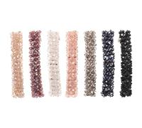 BETOOKY 7pcs Crystal Stone Braided Hair Clips Beaded Sparkly Hair Accessories Elegant Chic Handcrafted Secure Hold for Office and Formal Styling