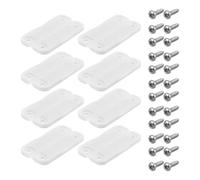 BETOOKY 8pcs Cooler Hinge Replacement Kit Plastic Lid Hinges with Screws for Coolers Dual-joint Design for Smooth Operation and Easy Installation Compatible with Igloo