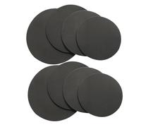 BETOOKY 8pcs Practice Drum Pad Instrument Accessory Drum Mute Mat Black Foam Easy to Disassemble Hearing Protection Silencing