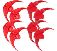 BETOOKY 8pcs Red Plastic Nut Tool Melon Seed Shell Opener Peeler Lightweight Portable Manual Peeling Gadget for Home Kitchen Use