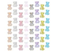 BETOOKY 96pcs 3d Bear Nail Decor DIY Manicure Adornments Practical and Decorative Plastic Resin Charms for Nail and Mobile Phone Case Use at Home or Manicure Salon