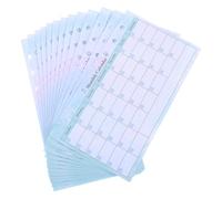 BETOOKY A6 Undated Planner Inserts 14 Sheets Refillable 6 Hole Ring Binder for Monthly Budget Sheets and Grocery List Notepad Suitable for Meal Planning and Daily Use